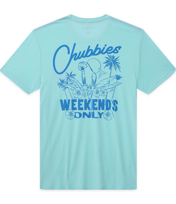 チャビーズ メンズ トップス プルオーバー Chubbies Weekends Only Short Sleeve T-Shirteal ティール