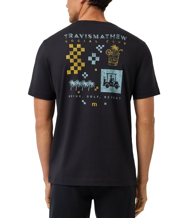 トラビスマヒュー メンズ トップス シャツ グラフィック TravisMathew Beverage Cart Short Sleeve Graphic T-Shirt Black ブラック 13,485円