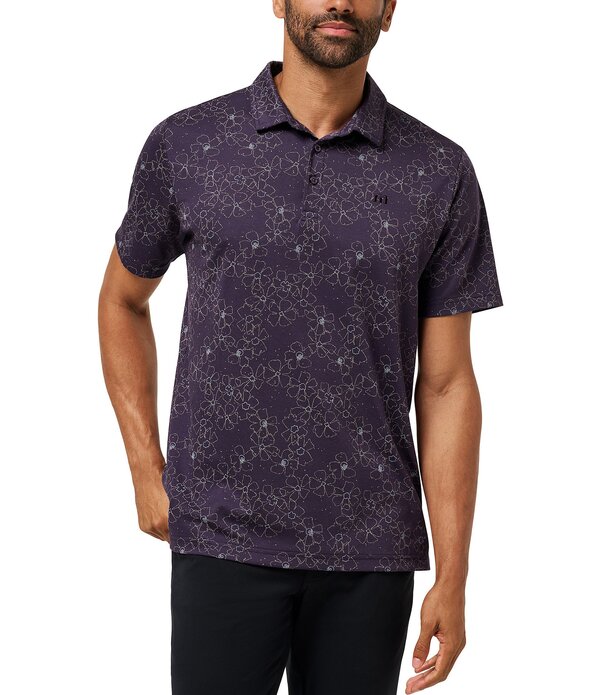 トラビスマヒュー メンズ トップス プルオーバー TravisMathew Just My Type Short Sleeve Polo Shirt Purple Velvet パープル トップス-メンズファッション-カジュアルシャツ
