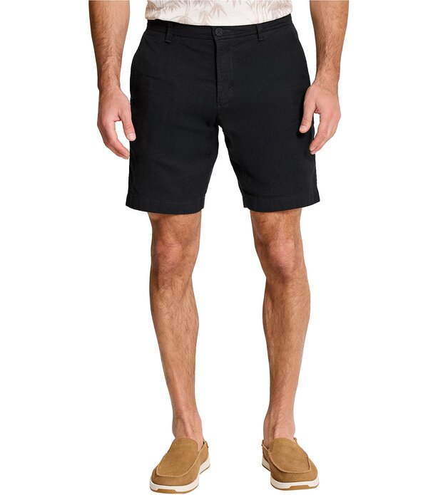 トッミーバハマ メンズ ボトムス ハーフパンツ・ショーツ トール ショートパンツ リネン Tommy Bahama Big & Tall Beach Coast Linen 9 Inseam and 10 Inseam Shorts Black ブラック