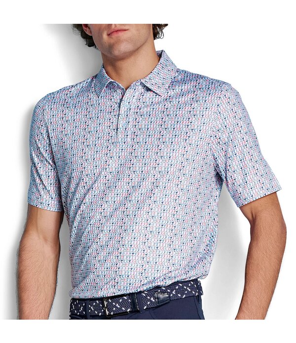 ジョンストンアンドマーフィー メンズ トップス シャツ プリント Johnston & Murphy XC+ Ace Performance Martini Print Short Sleeve Polo Shirt Multi Martini マルチカラー 22,260円