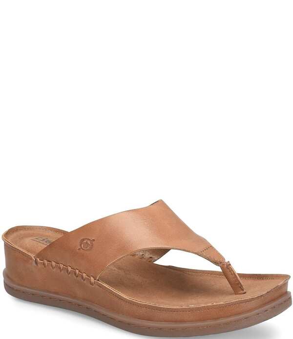 ボーン レディース シューズ サンダル レザー Born Edie Leather Thong Sandalsyrup Brown ブラウン