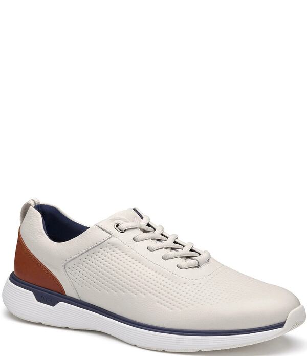 ジョンストンアンドマーフィー メンズ シューズ スニーカー スピード競技 なめし革 Johnston \u0026 Murphy Men\u0027s XC4 Prentiss 2 Embossed Waterproof Leather U-Throat Lace Up Sneakers White 白いこと メンズ靴-靴