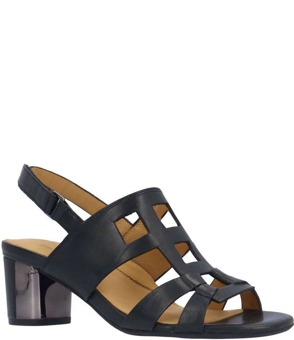 ラモールドピード レディース シューズ ヒール サンダル レザー L'Amour Des Pieds Marise Leather Slingback Block Heel Sandals Black ブラック|ReVida 店