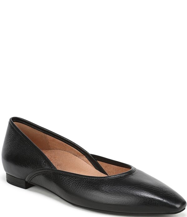 バイオニック レディース シューズ パンプス レザー Vionic Gracia Leather Slip On Flats Black ブラック｜ReVida 店