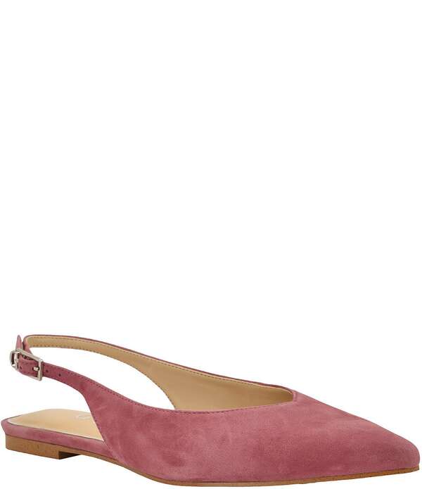ゲス レディース シューズ パンプスエード Guess Dorazio Suede Slingback Ballet Flats Pink ピンク|ReVida 店