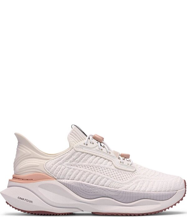 クラークス レディース シューズ スニーカー レース ニット Clarks Women's Pace Rise Knitoggle Lace Sneakers White Combo ホワイト