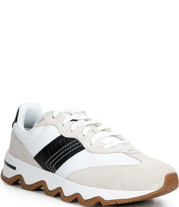 ソレル メンズ シューズ スニーカー スエード レザー Sorel Men's Kinetic Ember Suede Leather Sneakers Fawn Black ブラック｜ReVida 店
