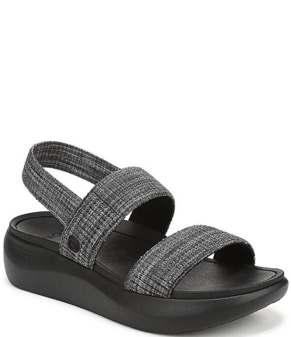 バイオニック レディース シューズ サンダル Vionic Sky Stretch Gore Slingback Sandals Black ブラック