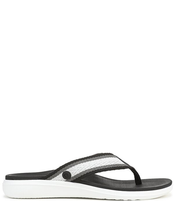 バイオニック レディース シューズ サンダル ナイロン Vionic Indigo Nylon Thong Sandals Black Multi ブラック