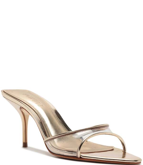 シュッツ レディース シューズ サンダル Schutz Elodie Vinyl Pointed Toe Dresslide Sandals Platina｜ReVida 店