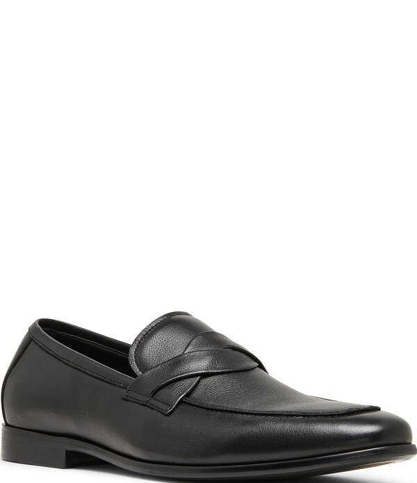 スティーブ マデン メンズ シューズ スリッポン・ローファー レザー Steve Madden Men's Chevoit Leather Slip On Dress Loafers Black ブラック