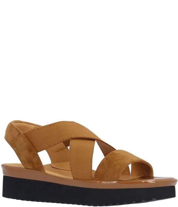 ラモールドピード レディース シューズ サンダル プラットフォーム スエード L'Amour Des Pieds Aizling Suede Platform Wedge Slip on Sandals Coffee コーヒー｜ReVida 店