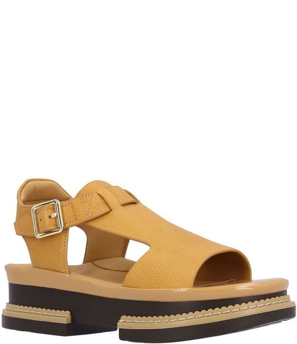 ラモールドピード レディース シューズ サンダル プラットフォーム レザー ヒール L'Amour Des Pieds Aveeva Leather Block Heel Platform Sandals Lioness|ReVida 店