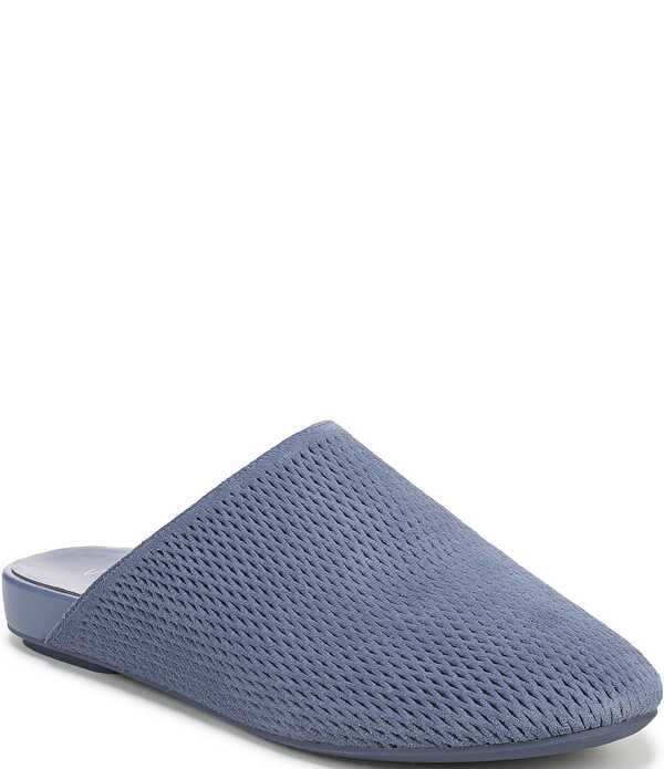 バイオニック レディース シューズ パンプスエード Vionic Opal Perforated Suede Mules Pacific Blue ブルー｜ReVida 店
