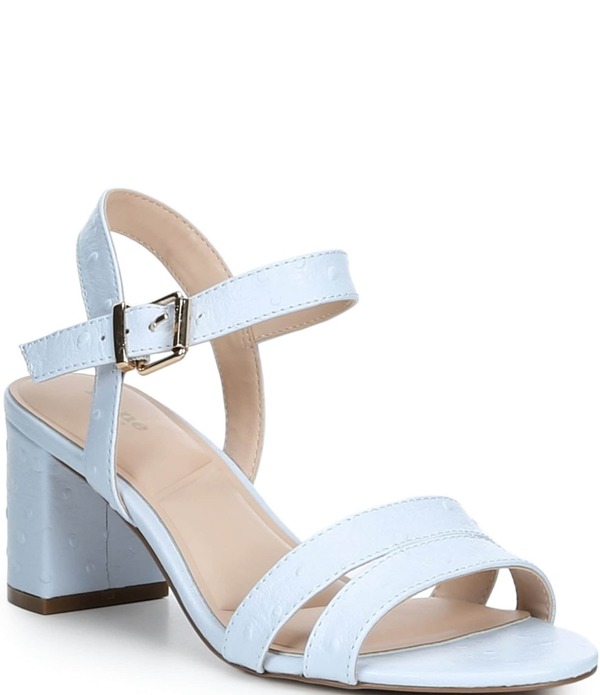 デューンロンドン レディース シューズ ヒール サンダル レザー Dune London Merisa Leather Block Heel Sandals Blue ブルー｜ReVida 店 20,221円