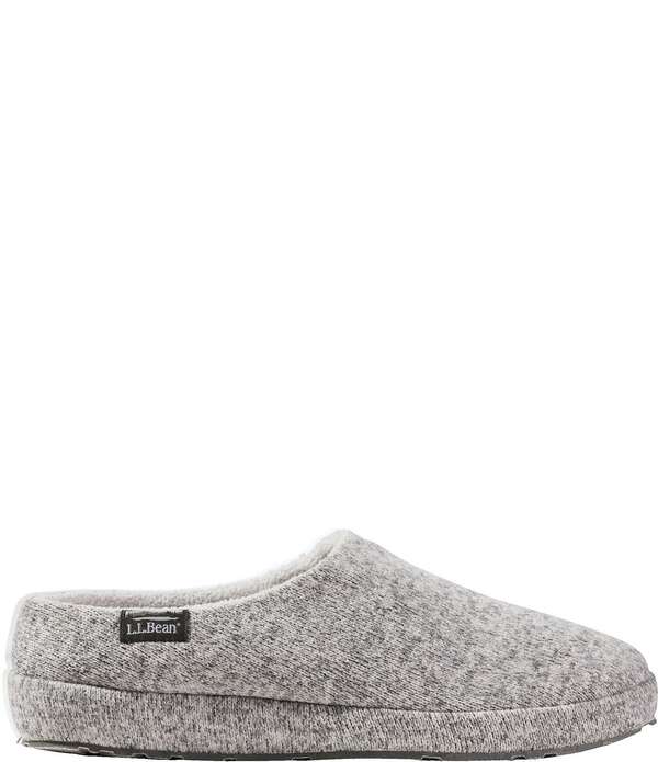 エルエルビーン レディース シューズ サンダル スウェーター フリース L.L.Bean Women\u0027sweater Fleece Scuff Slippers Gray Heather 薄墨色