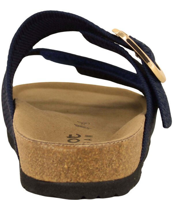 ナオト レディース シューズ パンプス サンダル ニット Naot Miami Double Banded Knitted Slide Sandals Navy ネイビー