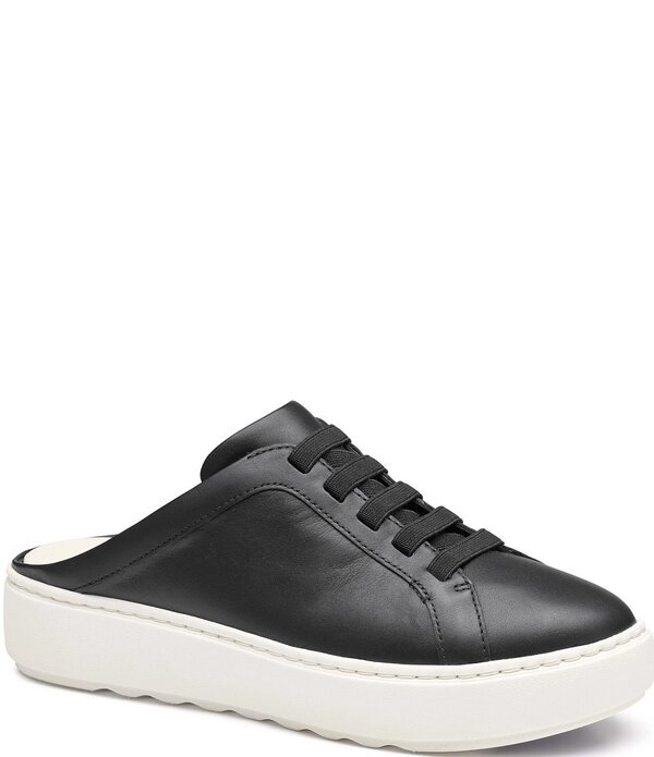 ジョンストンアンドマーフィー レディース シューズ パンプスニーカー なめし革 Johnston \u0026 Murphy Women\u0027s Cammie Nappa Leather Slip-On Sneaker Mules Black 黒いこと