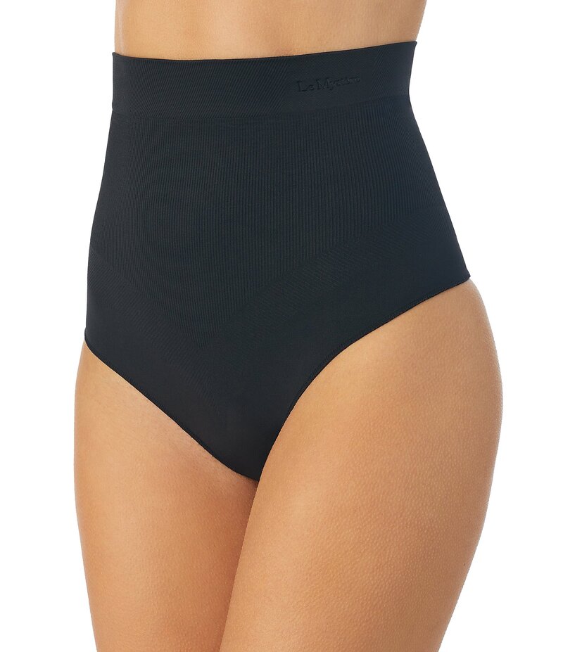 レミステレー レディース アンダーウェア ブリーフパンツ ハイウエスト Le Mystere Seamless Comfort High-Waisted Thong Panty Black ブラック