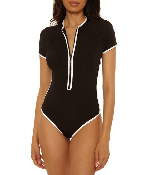 トリーナターク レディース トップス ワンピース リブ Trina Turk Triumph Texture Ribbed Paddle One-Piece Swimsuit Black ブラック|ReVida 店