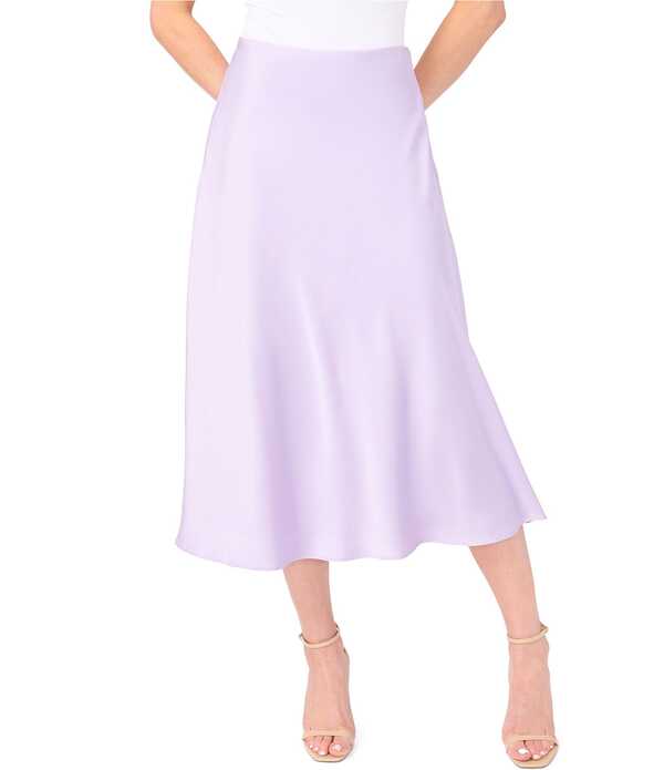 セセ レディース 下つ方スコート A 伝達ルート midi 繻子 CeCe Satin High Rise Bias Cut A-Line Midi Skirt LILAC BREEZE 紫はしどい