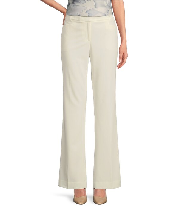 ダナキャラン レディース ボトムス カジュアルパンツ ワイドレッグ DKNY By Donna Karan Modern Fit Wide Leg Pants Ivory アイボリー