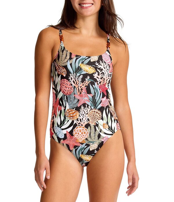 トッミーバハマ レディース トップス ワンピース Tommy Bahama Shell Sand Maillot One Piece Swimsuit Black ブラック