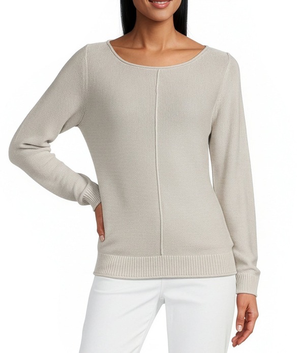 トッミーバハマ レディース アウター ニット・セーター シアー リネン Tommy Bahama Cedar Linen Bateau Neck Long Sleeve Slightly Sheer Top Natural