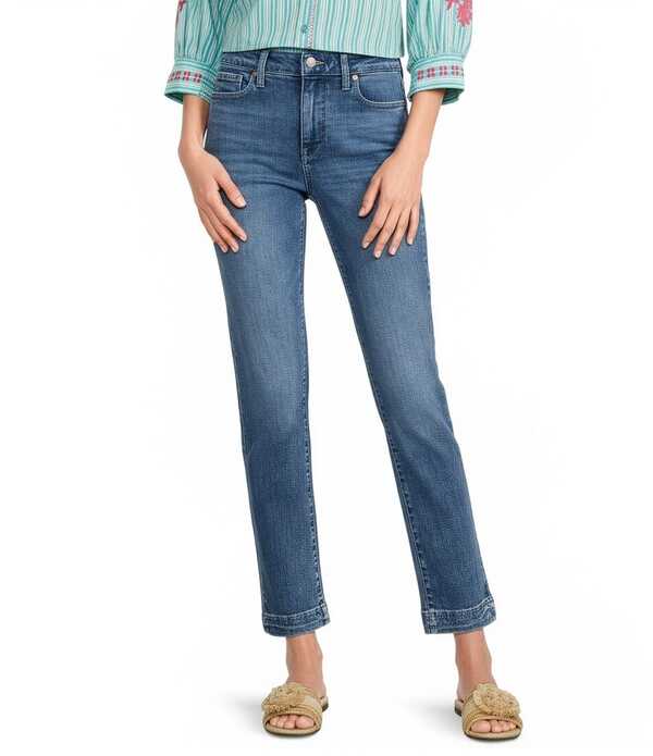 エヌワイディージェイ レディース ボトムス デニムパンツ アンクル ジーンズ NYDJ Sheri LiftuckR Technology Stretch Denim Slim Straight Ankle Jeans Breeze Pal デニム｜ReVida 店