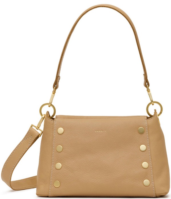 ハミット レディース 御徒面子 なめし革 Hammitt Bryant Medium Pebbled Leather Shoulder Bag Toast Sand/Brushed Gold 沙子
