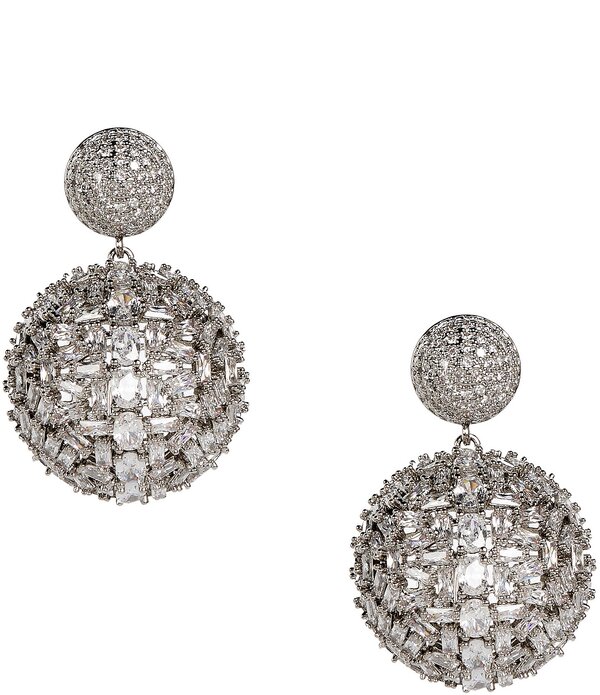 セザンヌ レディース アクセサリー ピアス・イヤリング C by Cezanne Half Dome CZ Drop Earringsilver/Crystal シルバー