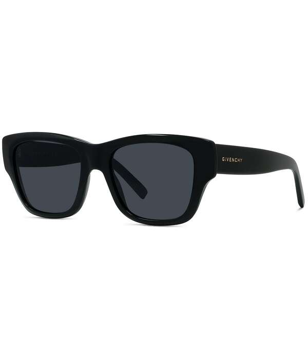 ジバンシー レディース 佩び物 サングラス・アイウェア Givenchy Unisex City 53粍 Square Sunglasseshiny Black/Smoke 黒いこと