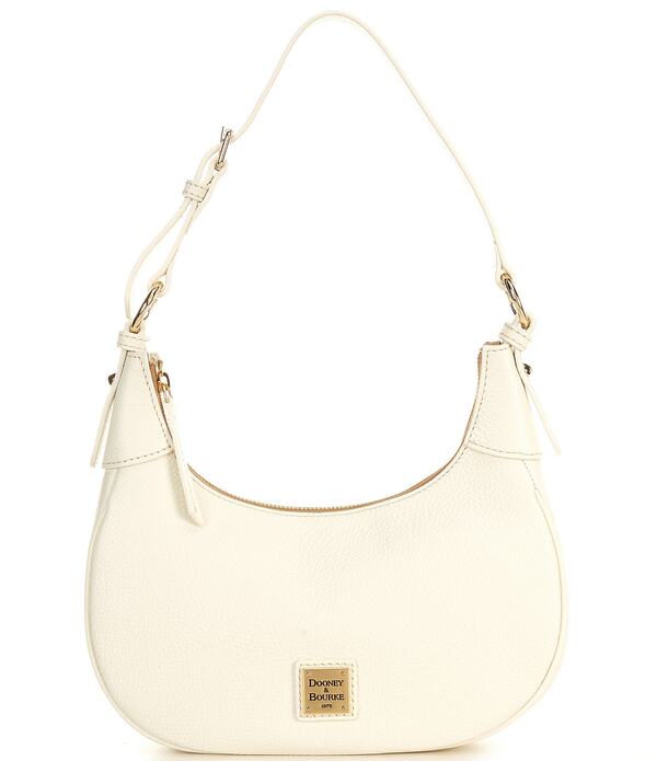 ドーネイアンドバーク レディース バッグ レザー Dooney & Bourke Lucca Leather Large Hobo Bag White ホワイト|ReVida 店
