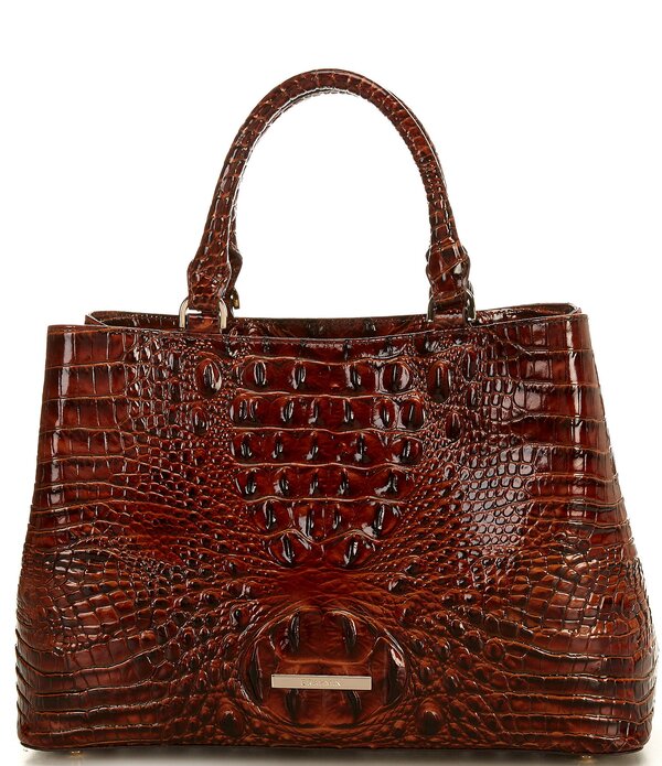 ブランミン レディース バッグ BRAHMIN Melbourne Collection Small Denise Satchel Bag Pecan