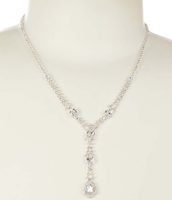 セザンヌ レディース アクセサリー ネックレス・チョーカー レース Cezanne Stella Y Necklace Silver/Crystal シルバー｜ReVida 店