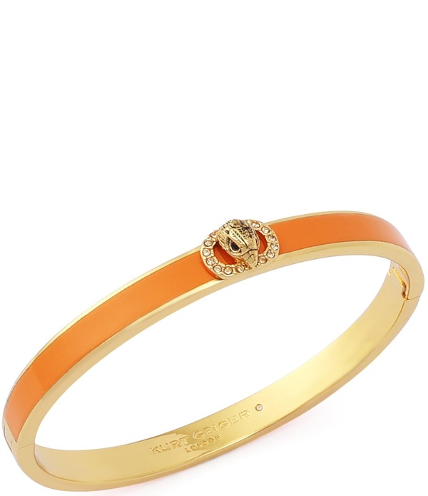 カートジェイガーロンドン レディース アクセサリー ブレスレット・バングル・アンクレット チェルシー Kurt Geiger London Signature Chelseaglenamel Bangle Bracelet Orange オレンジ|ReVida 店