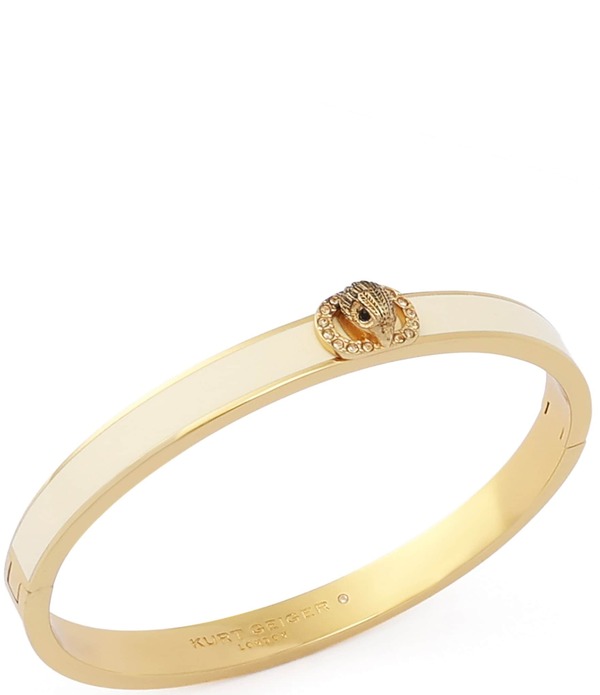 カートジェイガーロンドン レディース アクセサリー ブレスレット・バングル・アンクレット チェルシー Kurt Geiger London Signature Chelseaglenamel Bangle Bracelet White ホワイト