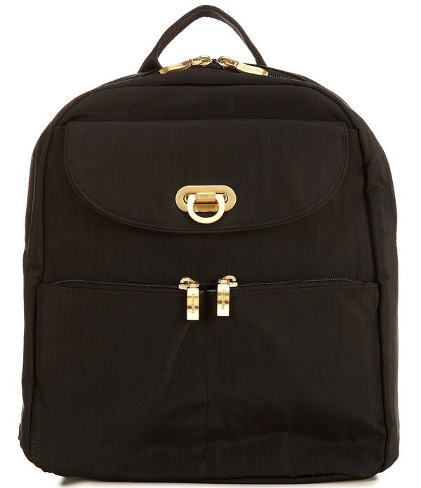 バッガリーニ レディース 御徒面子 Baggallini Coastal Flip Lock Day Pack Bag Black 黒いこと