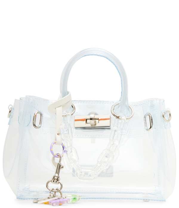 スティーブ マデン レディース バッグ ミニ Steve Madden Clear Jelly Mini Satchel Clear