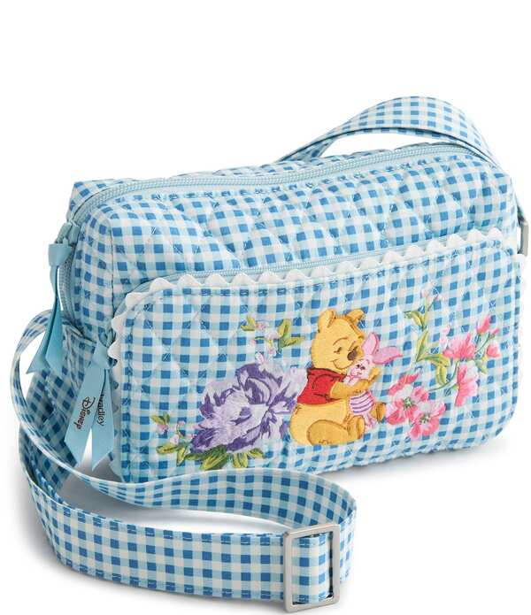 ベラブラッドロバート・エドワード・リー レディース 御徒面子 Vera Bradley x Winnie the Pooh Becker Camera Crossbody Bag Winnie The Pooh Springtime Gingham