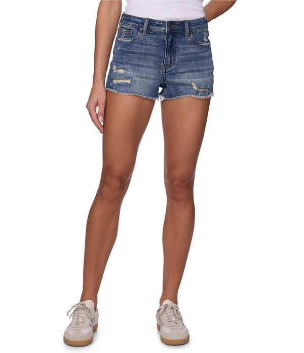 フラッグ アンド アンセム レディース ボトムス ハーフパンツ・ショーツ ショートパンツ デニム Flag and Anthem Kellie High Rise Cut-0ff Denim Shorts Medium Wash デニム|ReVida 店