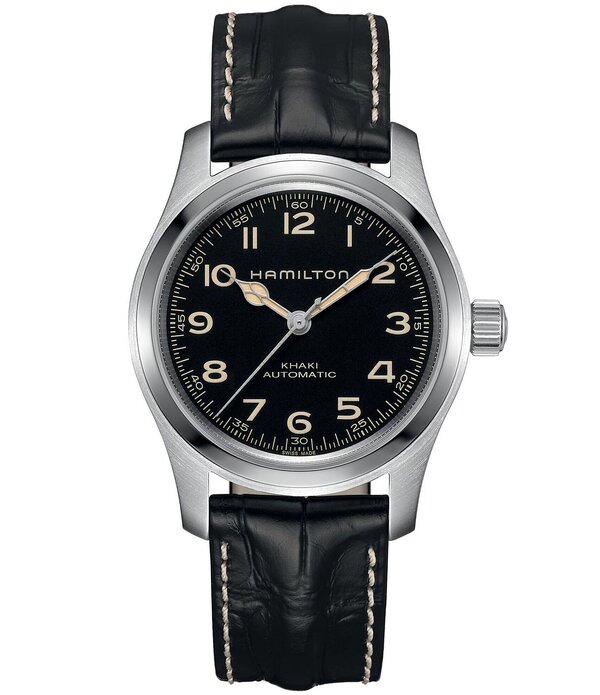 ハミルトン レディース アクセサリー 腕時計 Hamilton Men's Khaki Field Murph Automatic Interchangeable Strap Watch Set Black ブラック
