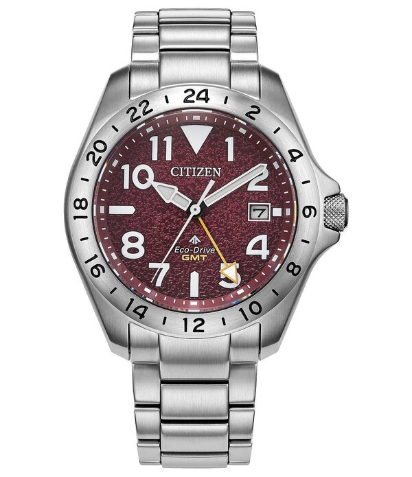 シチズン レディース アクセサリー 腕時計 Tシャツ Citizen Men's Promaster Eco-Drive Land Quartz Analog Stainlessteel Bracelet Watch Silver シルバー