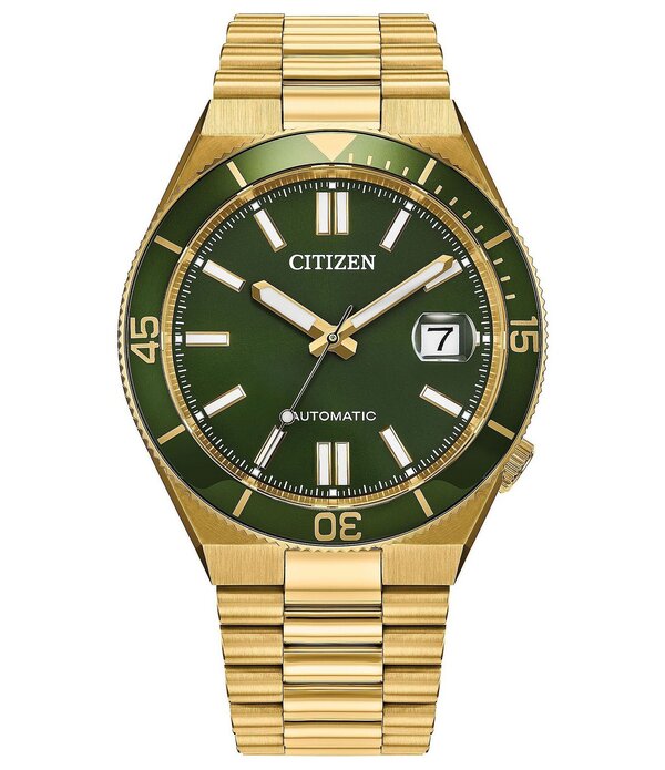 シチズン レディース アクセサリー 腕時計 Tシャツ Citizen Men's Tsuyosautomatic Gold Tone Stainlessteel Bracelet Watch Gold ゴールド 68,640円