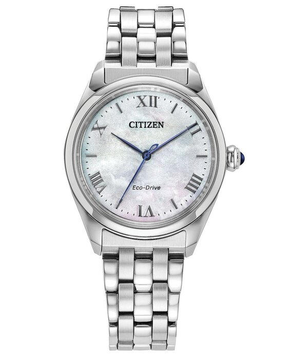 シチズン レディース アクセサリー 腕時計 Tシャツ Women's Classicitizen L Three Hand Stainlessteel Bracelet Watch Silver シルバー｜ReVida 店