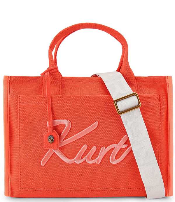 カートジェイガーロンドン レディース バッグ Kurt Geiger London Kurt Canvas Tote Bag Orange オレンジ