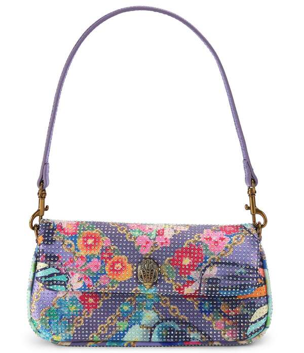カートジェイガーロンドン レディース バッグ フラワー柄 プリント フラワー Kurt Geiger London Floral Printed Pickle Shoulder Bag Light Purple パープル
