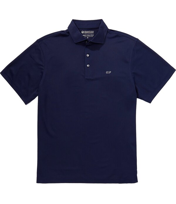 ヴァインヤードヴァインズ メンズ トップス プルオーバー Vineyard Vinesankaty Solid Pique Performance Stretch Short Sleeve Polo Shirt Nautical Navy 米国海軍