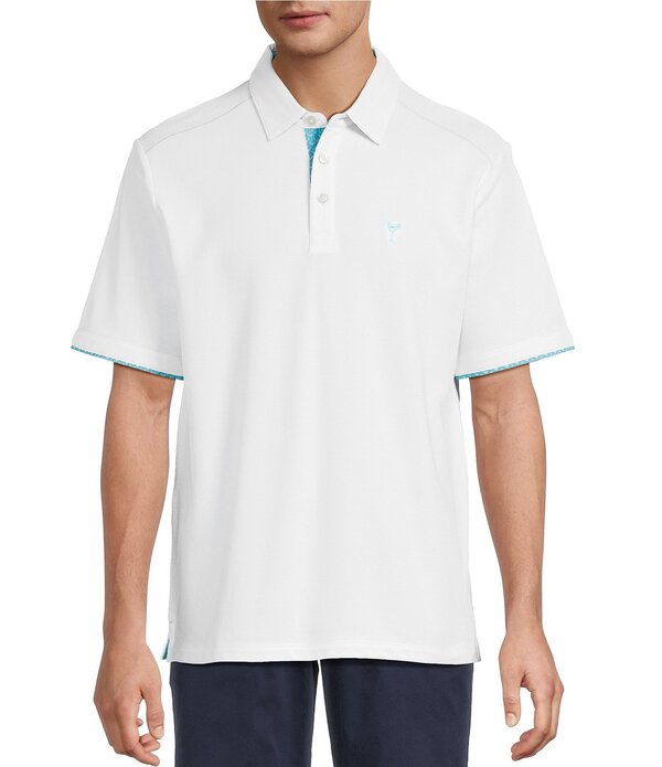 トッミーバハマ メンズ トップス シャツ Tommy Bahama Teeny Martini 5 O'Clock Short Sleeve Polo Shirt Bright White ホワイト
